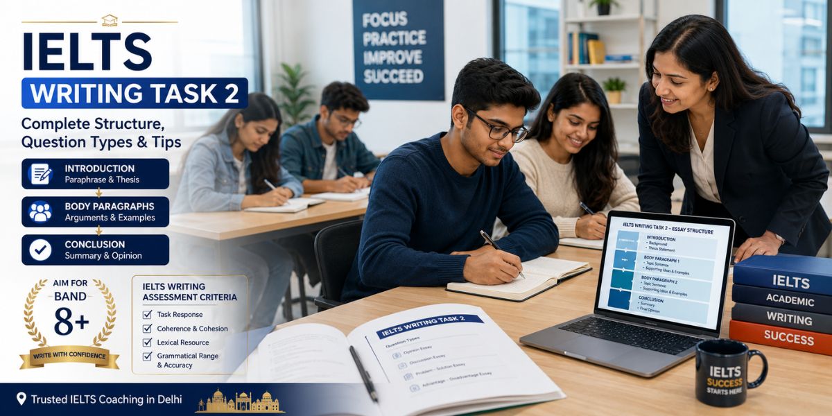IELTS Writing Task 2: Complete Structure, Question Types and Tips