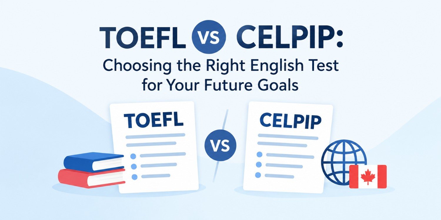TOEFL vs CELPIP: Choosing the Right English Test for Your Future Goals