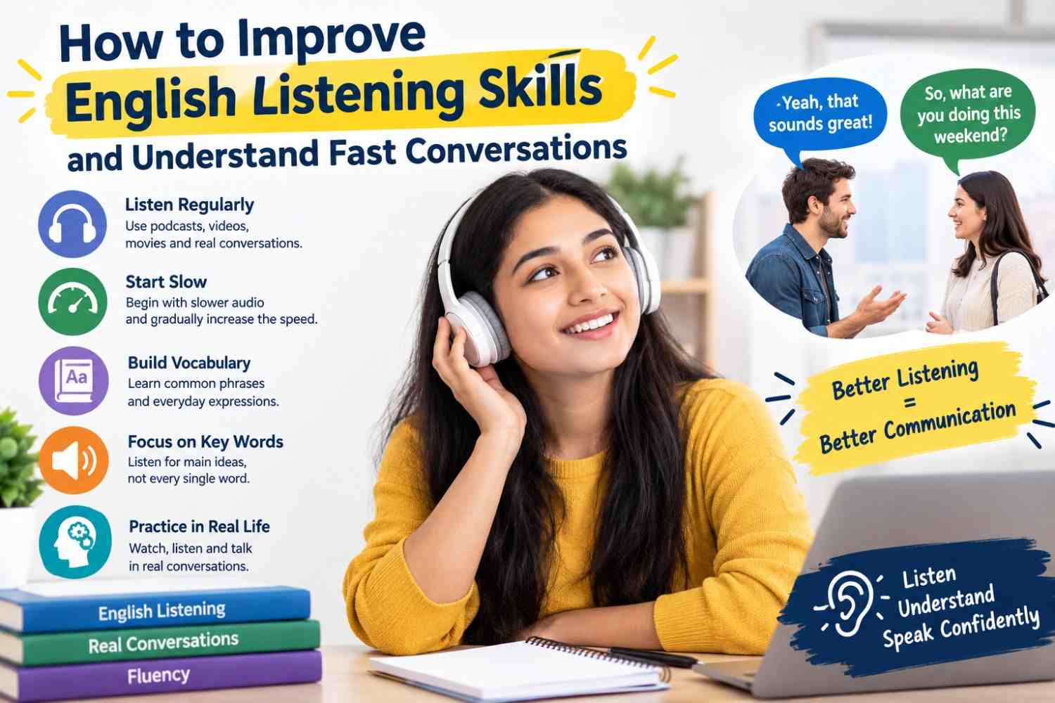 How to Improve English Listening Skills and Understand Fast Conversations